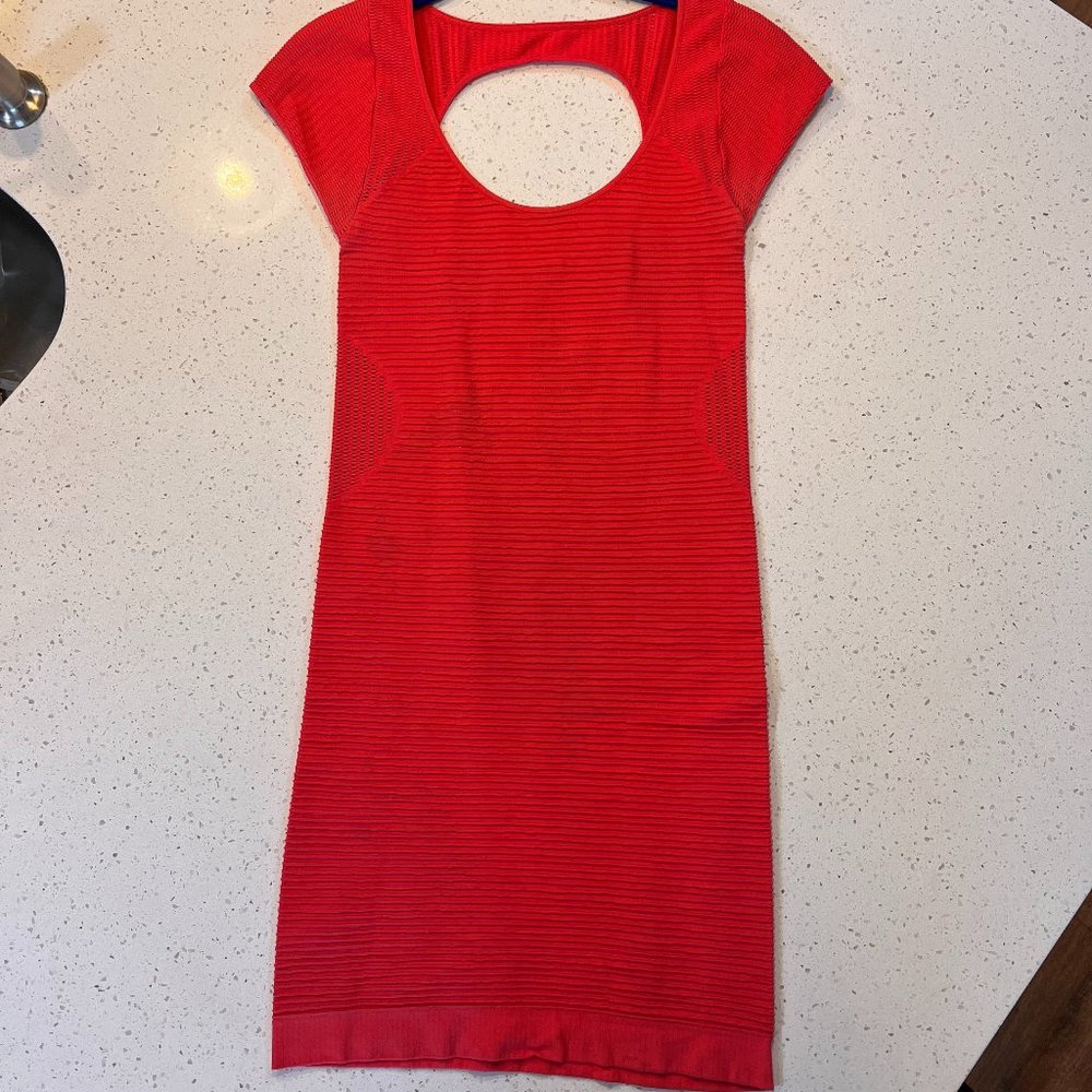 Bebe Bodycon cap sleeve dress